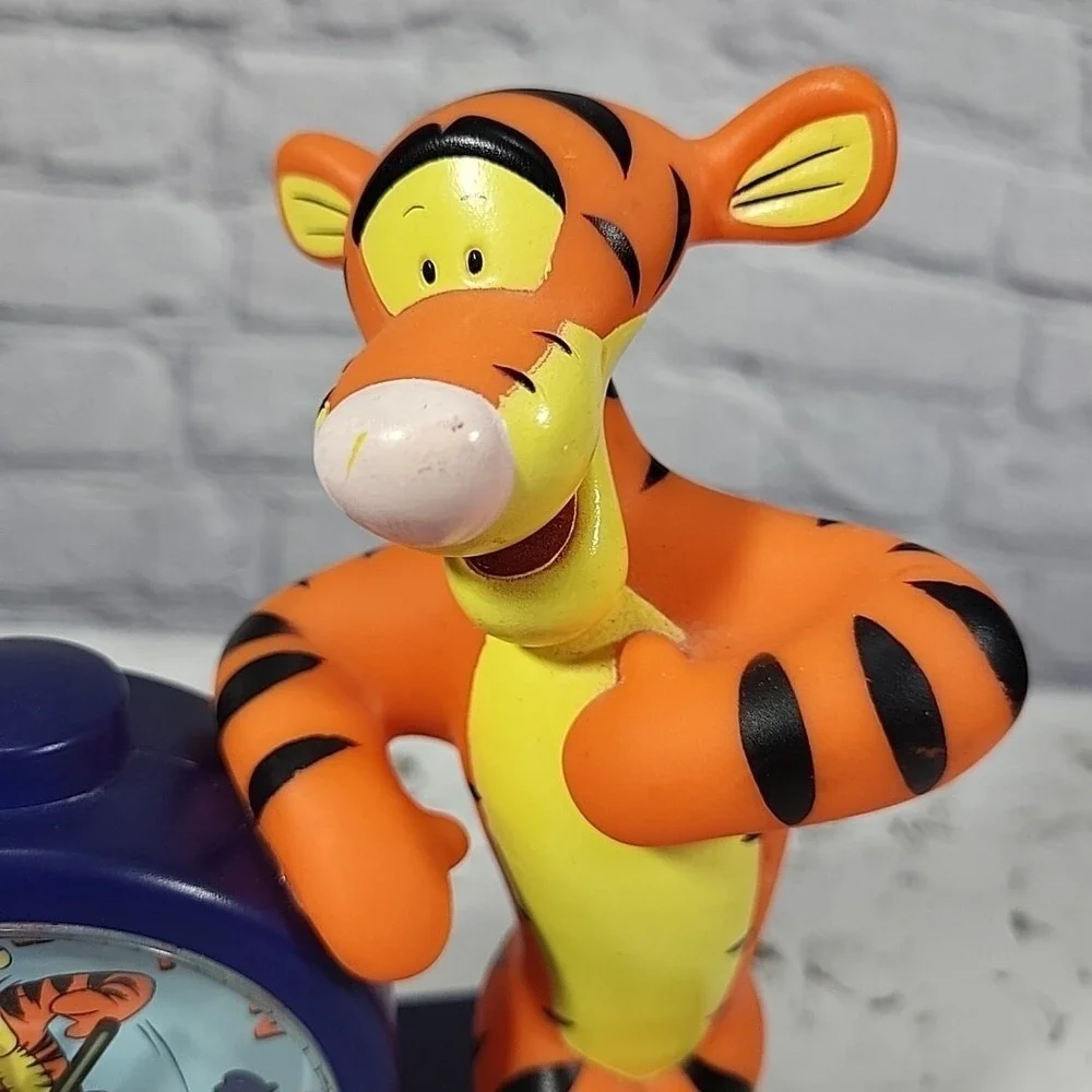 Disney Fantasma Winnie The Pooh Tigger Figural Bedroom‎ Clock Flaw- No Alarm